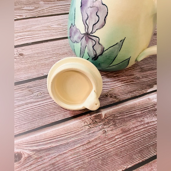 Handmade Artisan Floral Teapot signed Elam- one of a kind - Picture 5 of 10